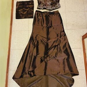 Elegant Brown Women's Skirt